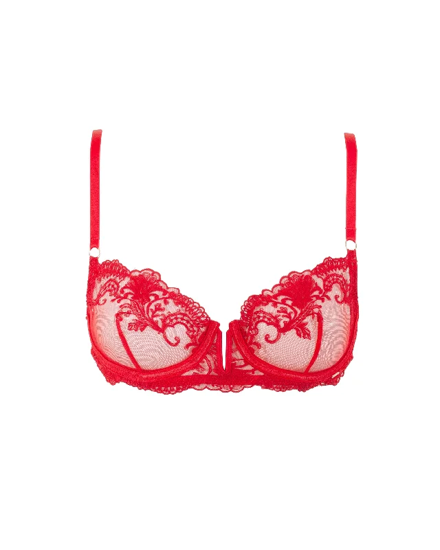 Marseille Wired Bra Red