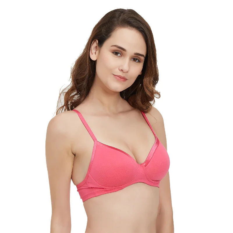 Medium Coverage Padded Non Wired T-shirt Bra-CB-104