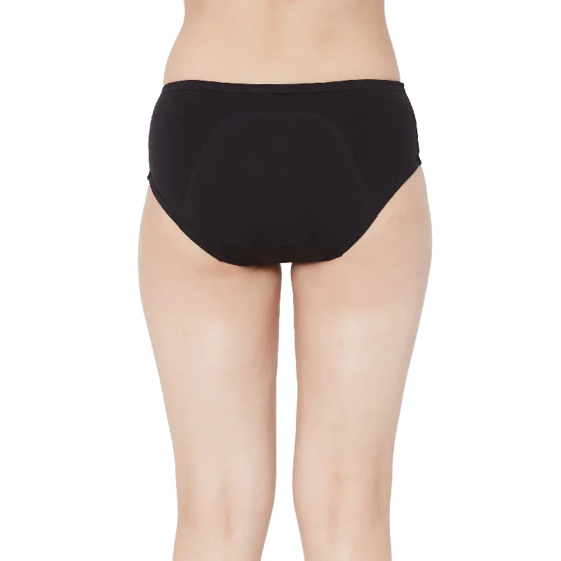 Period Panty Mid Rise No Stain Period Panty Black