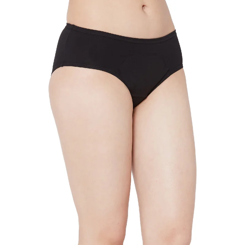 Period Panty Mid Rise No Stain Period Panty Black