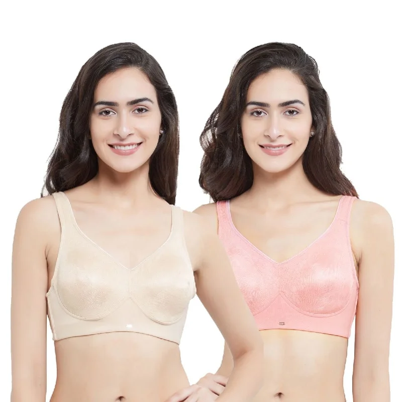 Minimizer Full Coverage Non Wired Bra (Pack Of 2) CB-325