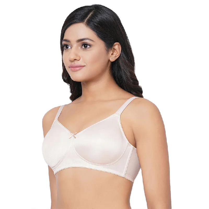 Pixie Non Padded Non-Wired Full Cup Everyday Wear Plus Size Full Support Minimizer Bra - White