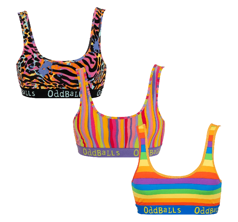 Multicolour Bundle - Ladies Bralette 3 Pack Bundle