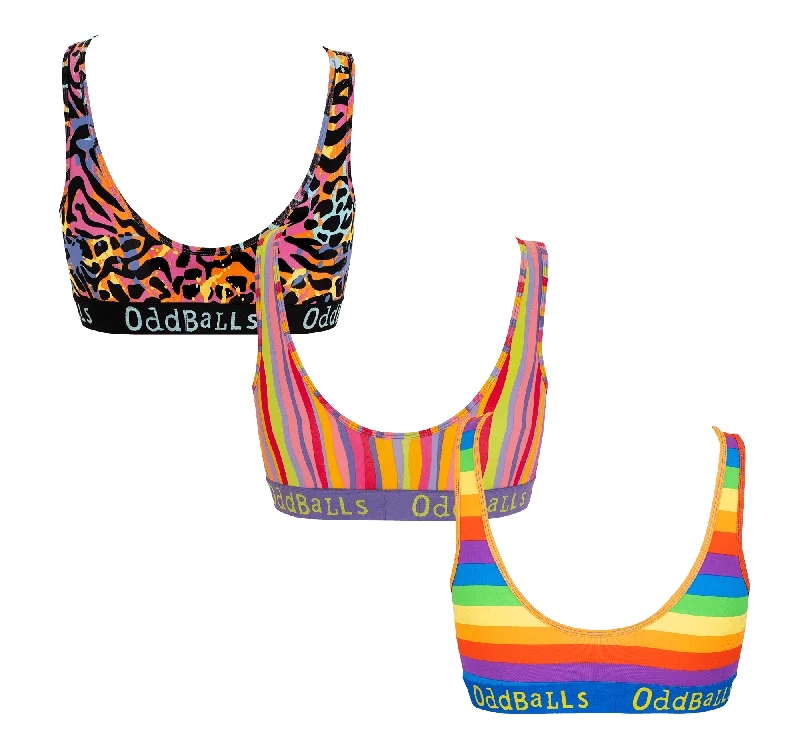 Multicolour Bundle - Ladies Bralette 3 Pack Bundle