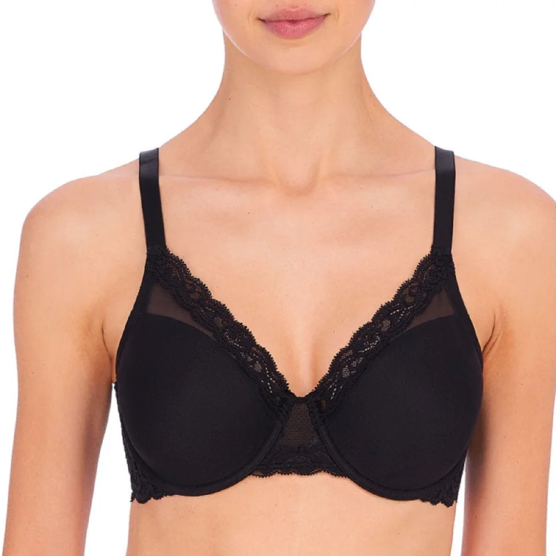 Feathers Full Figure Contour Underwire Bra 741299 - Black