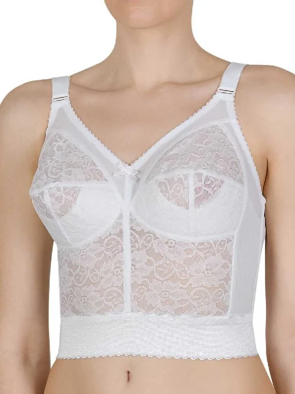 Longline Bra - White