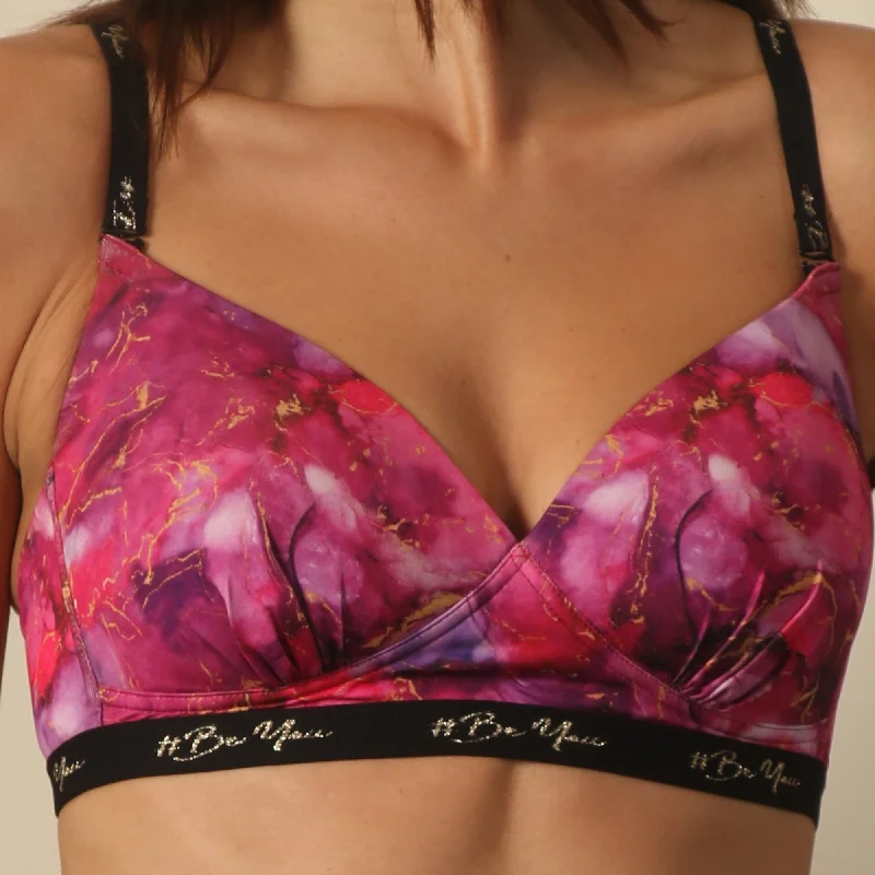 Padded Non Wired Full Coverage Printed Bra-FB-559