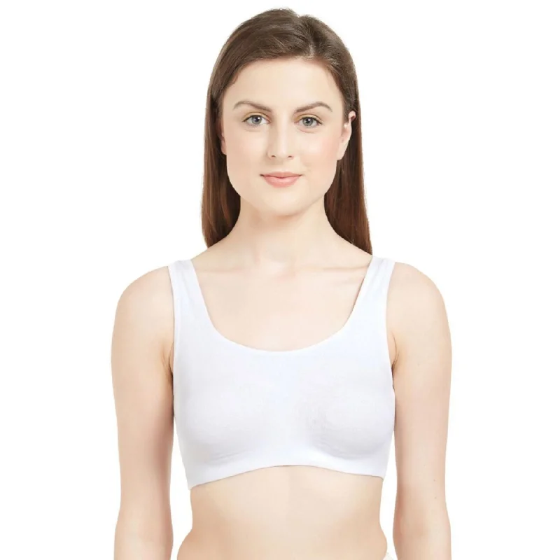 Non Wired Non Padded Full Coverage Low Impact Slip on Sports Bra (Pack of 2) BB-03