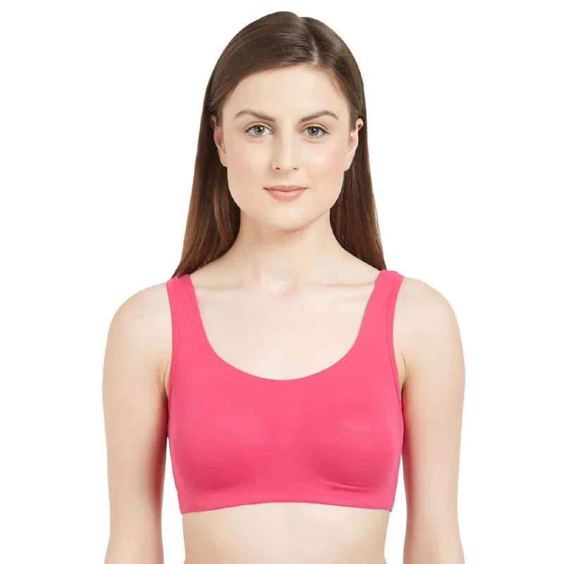 Non Wired Non Padded Full Coverage Low Impact Slip on Sports Bra (Pack of 2) BB-03