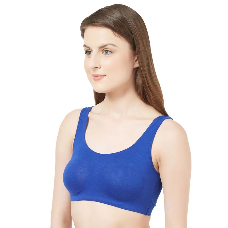 Non Wired Non Padded Full Coverage Low Impact Slip on Sports Bra (Pack of 2) BB-03