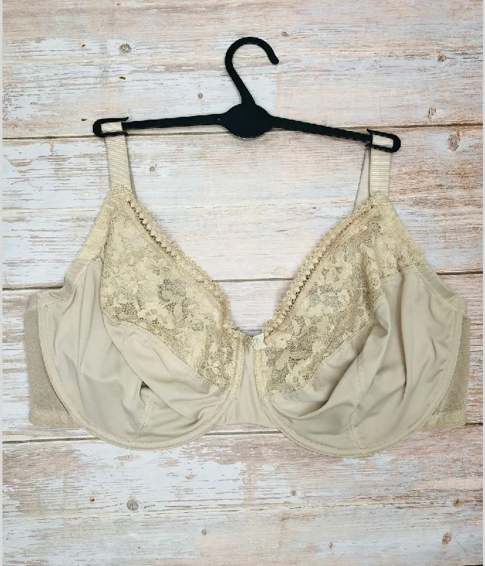 Nude Lace Trim Minimiser Bra