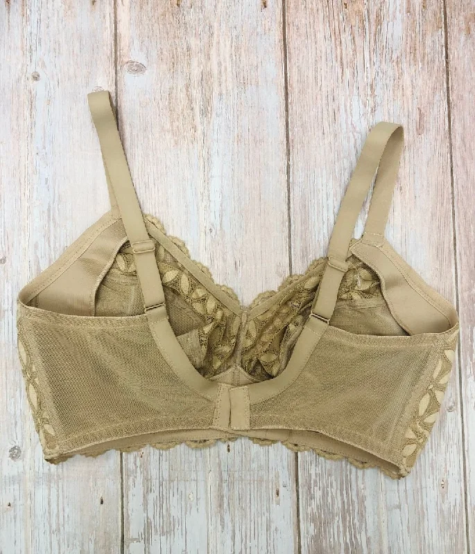 Nude Non Padded Lace Bra with Secret Support