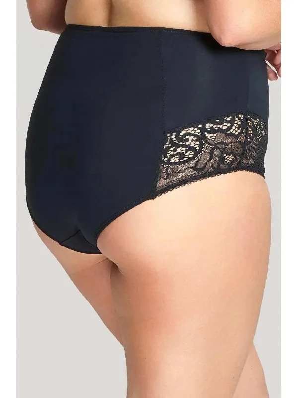 Black Estel High Waist Brief