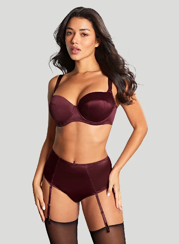 Panache: Grace Balconette Bra Bordeaux Red