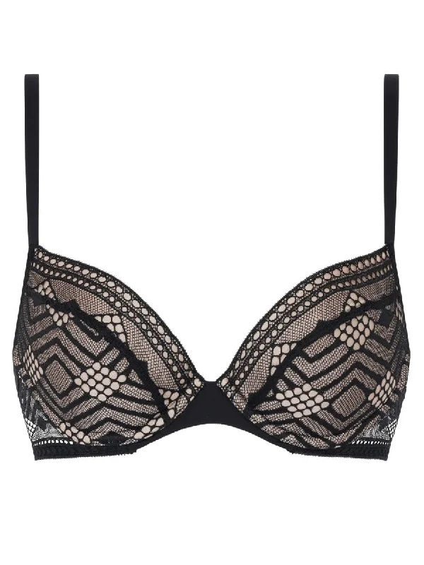 Ondine Push Up Foam Bra - Black