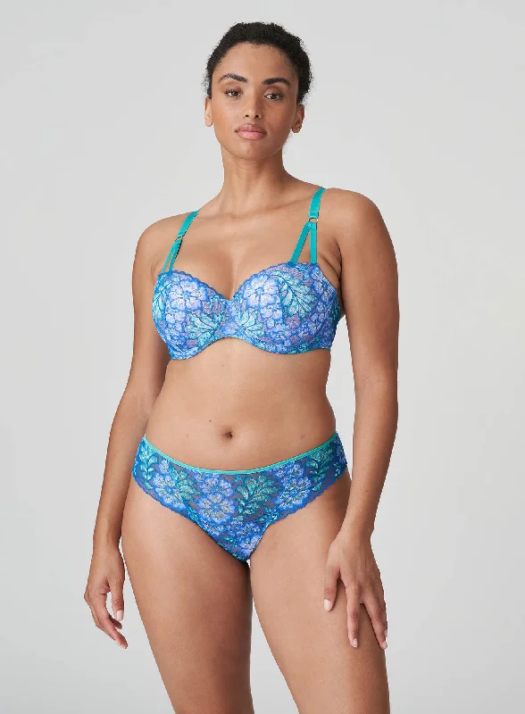 PrimaDonna Twist: Morro Bay Padded Balcony Underwired Bra Mermaid Blue