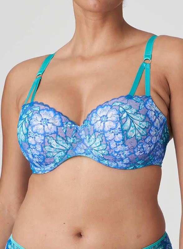 PrimaDonna Twist: Morro Bay Padded Balcony Underwired Bra Mermaid Blue