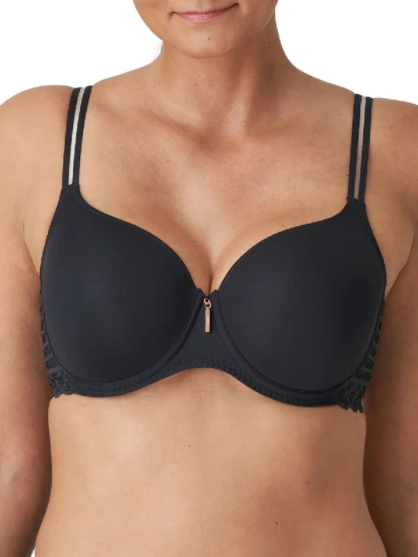 East End Padded Heartshape Bra - Charcoal