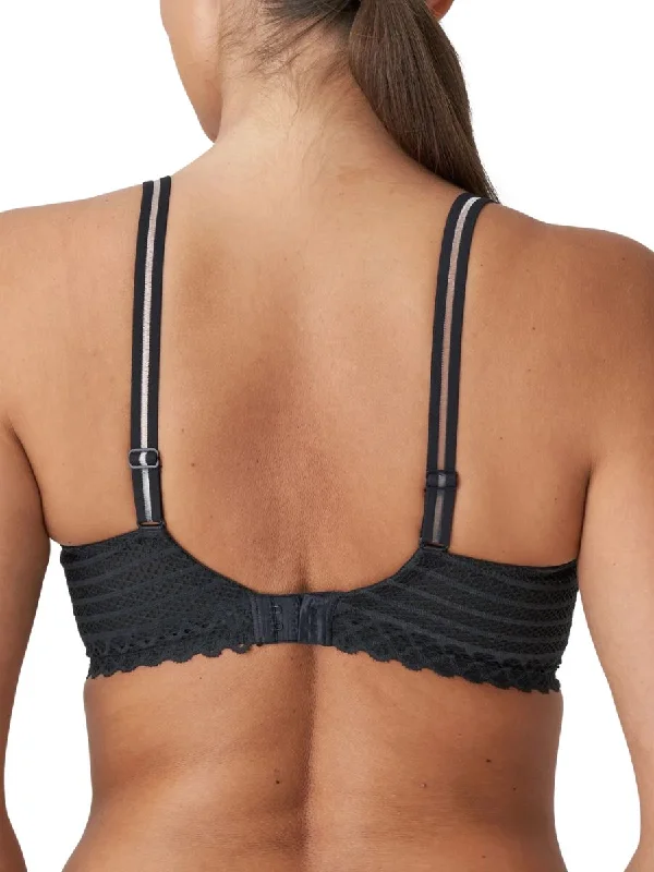 East End Padded Heartshape Bra - Charcoal