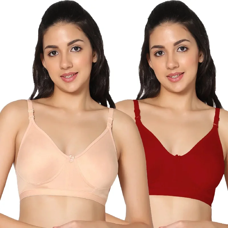 Full Coverage Non-Padded Bra (Pack of 2)