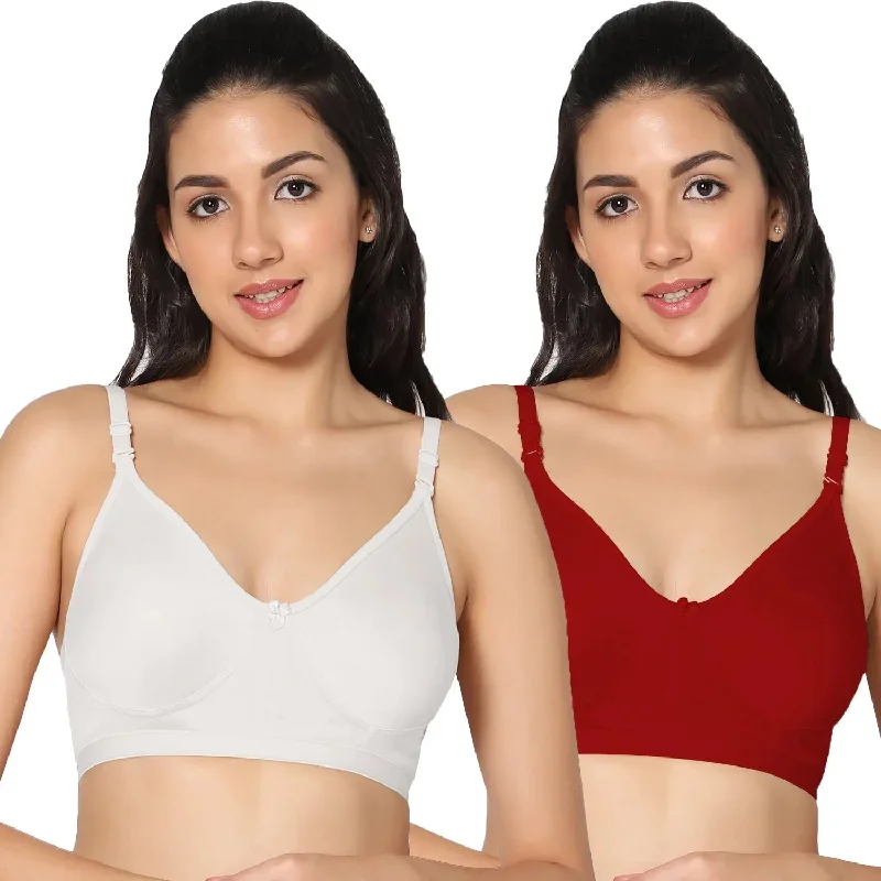 Full Coverage Non-Padded Bra (Pack of 2)