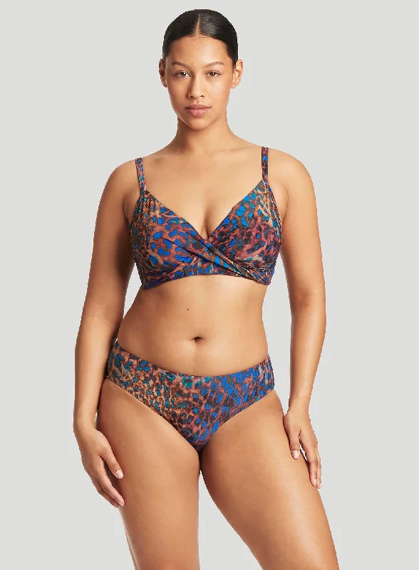 Sea Level: Hunter Twist Front DD E Cup Bikini Top Blue