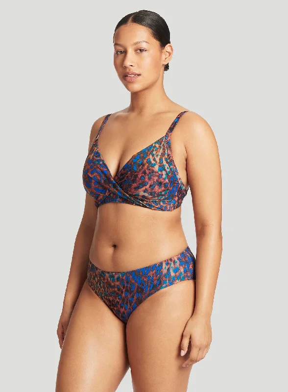 Sea Level: Hunter Twist Front DD E Cup Bikini Top Blue