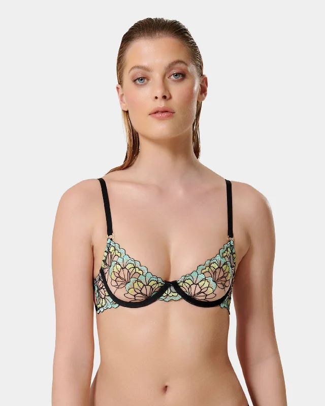 Serena Wired Bra Mint/Lemon/Black