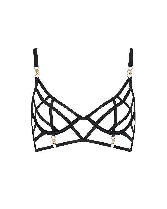 Shirin Semi-Open Wired Bra Black