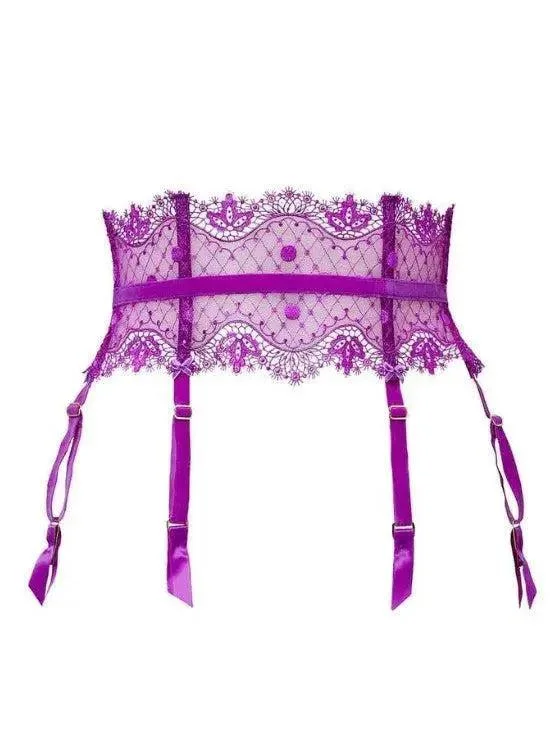 Shocking Violet Vedette Suspender