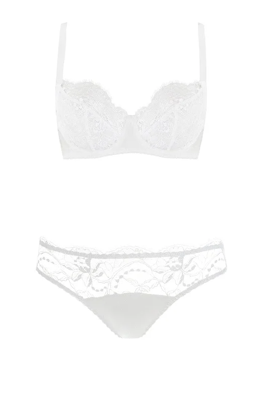 Signature Lace Balcony Bra and Brief Set