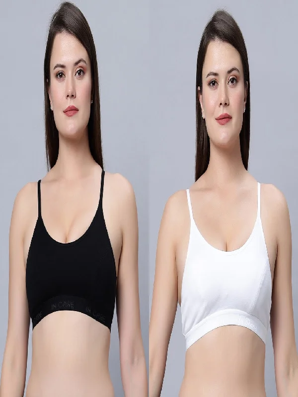 Full Coverage Non-Padded Sports bra (Pack of 2)