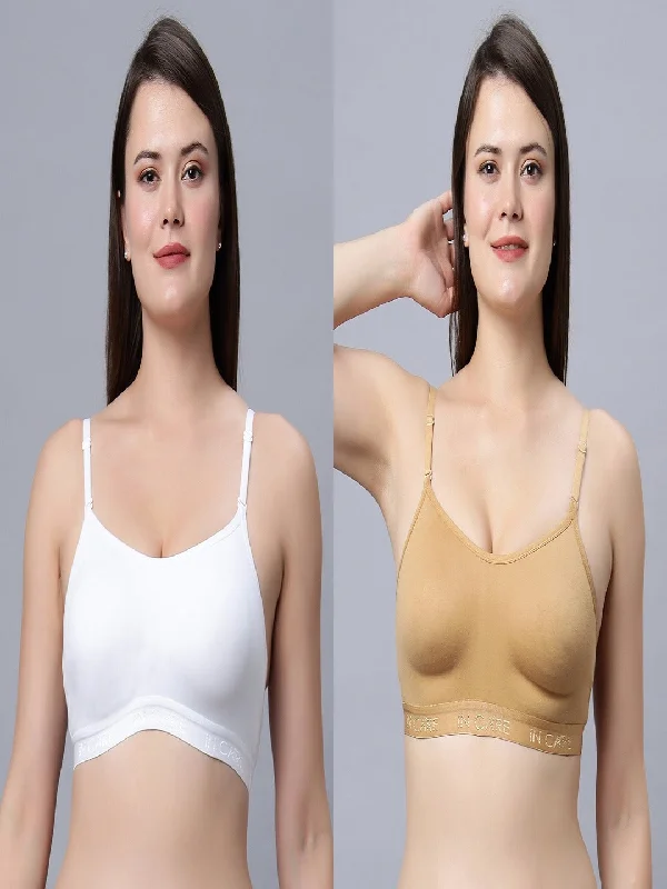 Full Coverage Non-Padded Sports bra (Pack of 2)