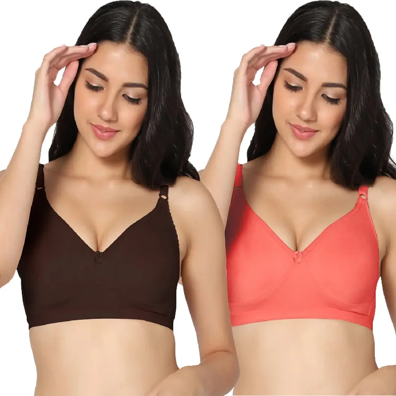 Full Coverage Non-Padded Bra (Pack of 2)