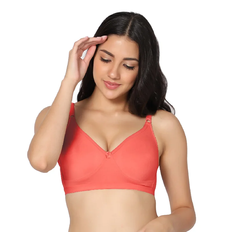 SUHANA_TOMATO Non-Padded Full Coverage T-Shirt Bra (Pack of 1)