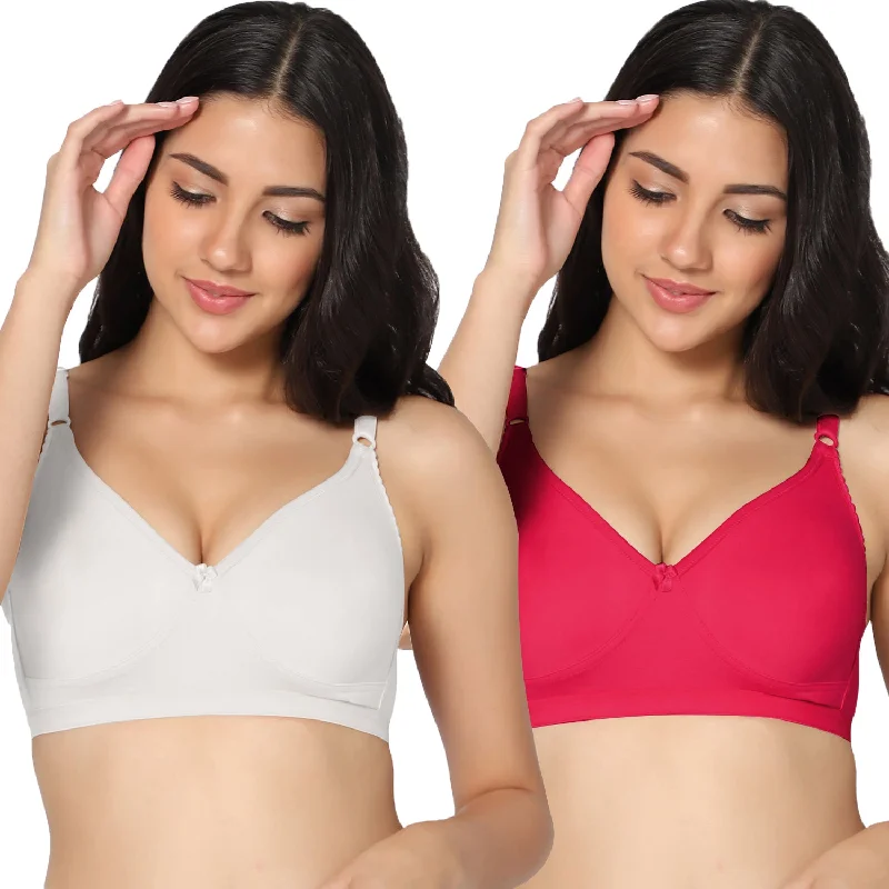 Full Coverage Non-Padded Bras (Pack of 2)