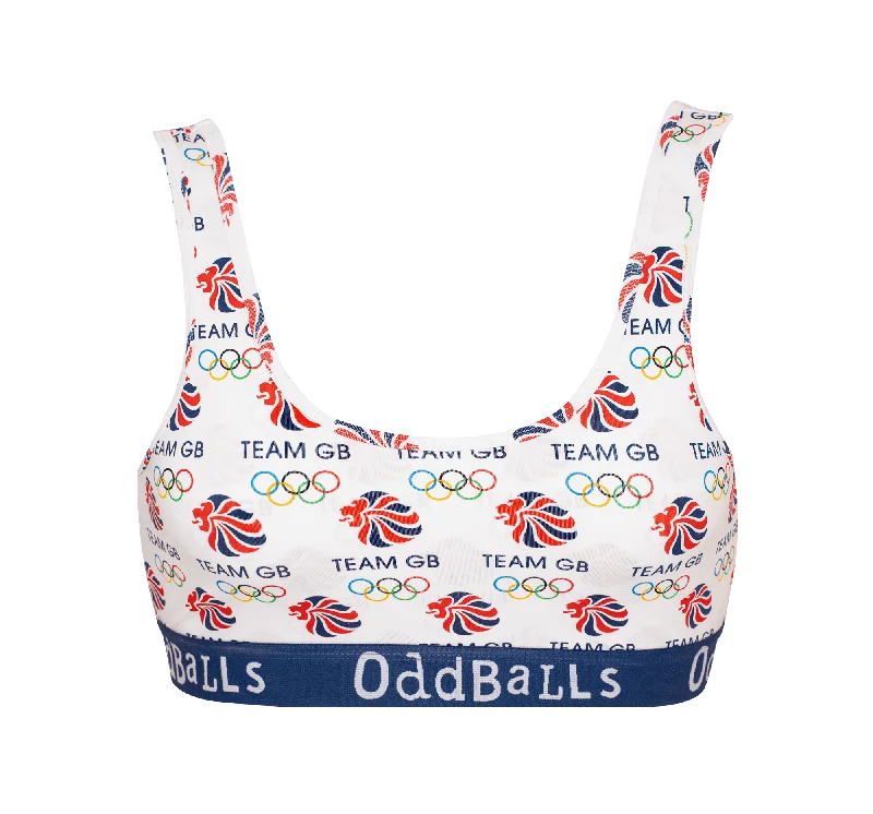 Team GB - White - Ladies Bralette