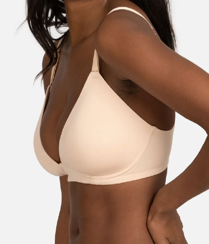 The All-Day Plunge No-Wire Bra Trio: Rich Olive/Jet Black/Toasted Almond