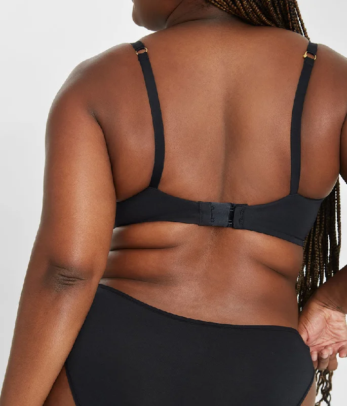 The All-Day Plunge No-Wire Bra Trio: Rich Olive/Jet Black/Toasted Almond