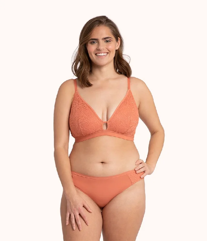 The Palm Lace Busty Bra Trio: Terracotta/Jet Black/Toasted Almond