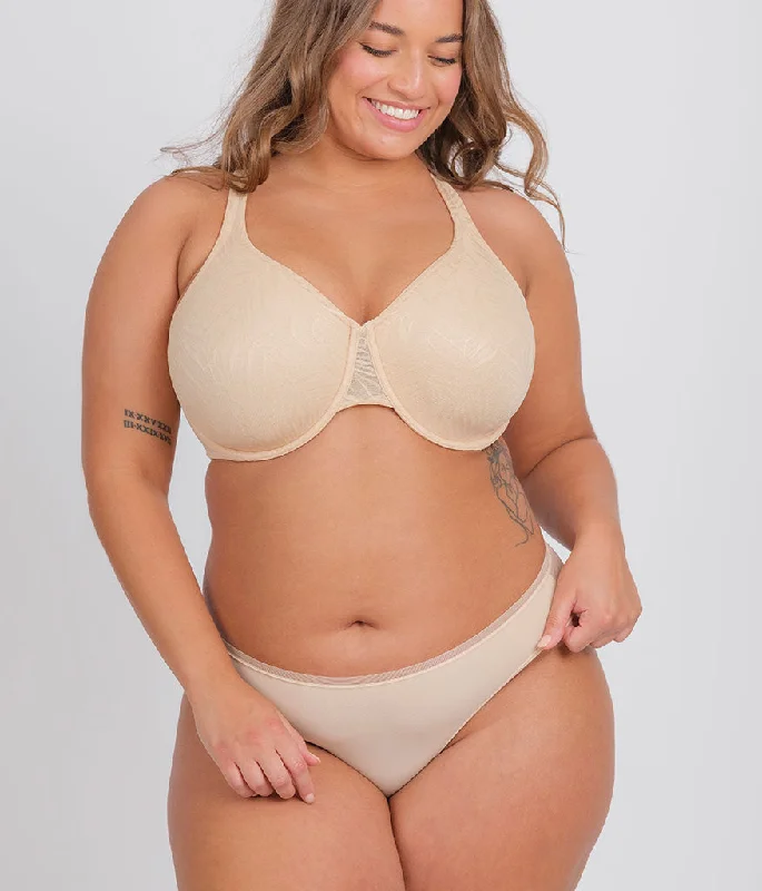 The Smooth Lace Minimizer Bra Bundle: Jet Black/Toasted Almond