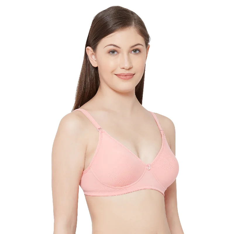 Shikha- Plain Mold T-shirt Bra Peach