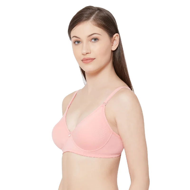 Shikha- Plain Mold T-shirt Bra Peach