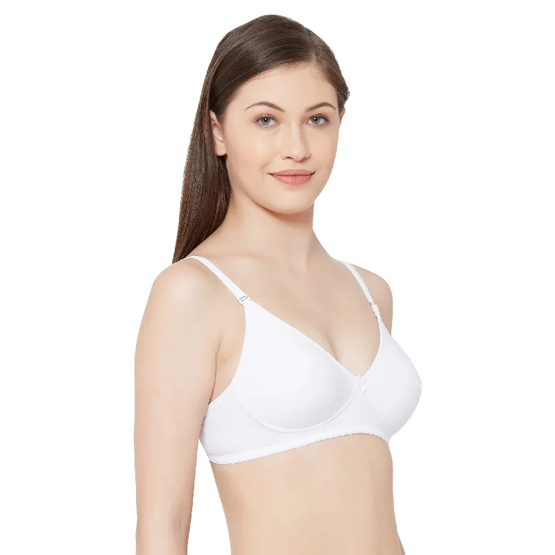 Shikha-Plain Mold T-shirt Bra  White