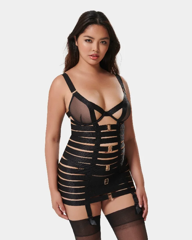 Trinity Longline Wired Basque Black