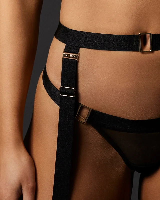 Trinity Thigh Harness Black