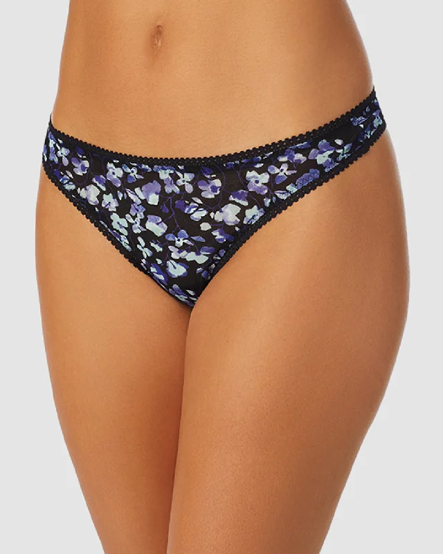 Triple Mesh Hip G Thong Underwear - Evening Blossom