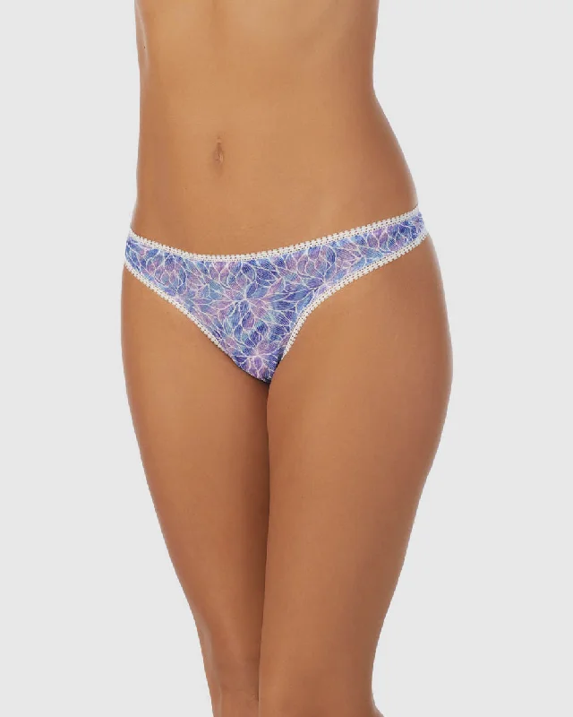 Triple Mesh Hip G Underwear - Modern Lace Print