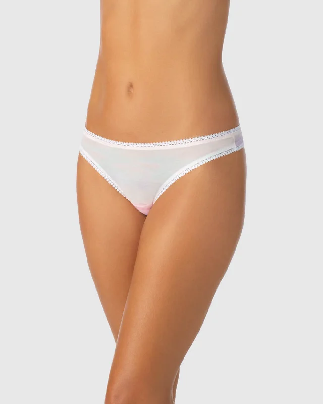 Triple Mesh Hip G Thong Underwear - Sunset Stripe