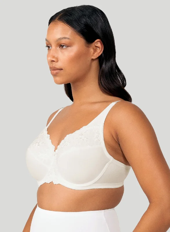 Triumph: Embroidered Minimiser Underwired Bra Vanille